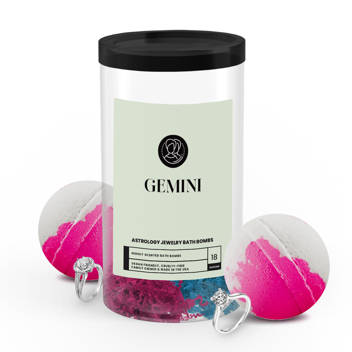 Gemini Astrology Jewelry Bath Bombs