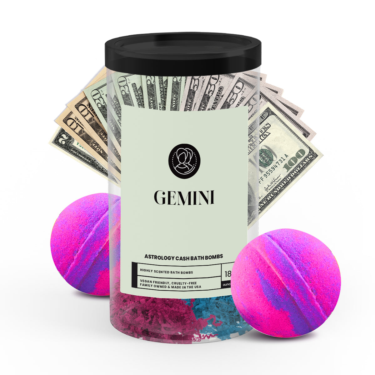 Gemini Astrology Cash Bath Bombs