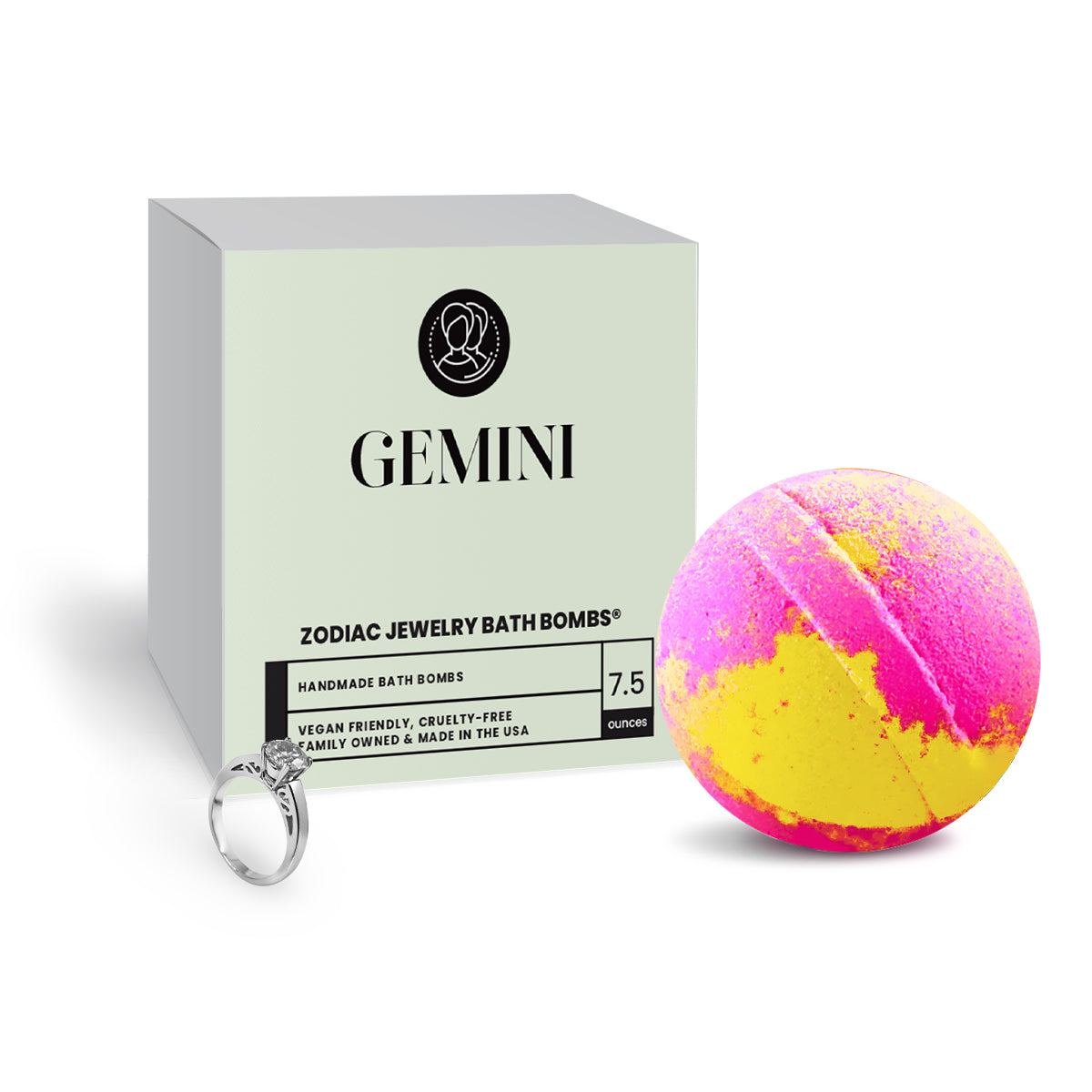 Gemini Zodiac Jewelry Bath Bomb