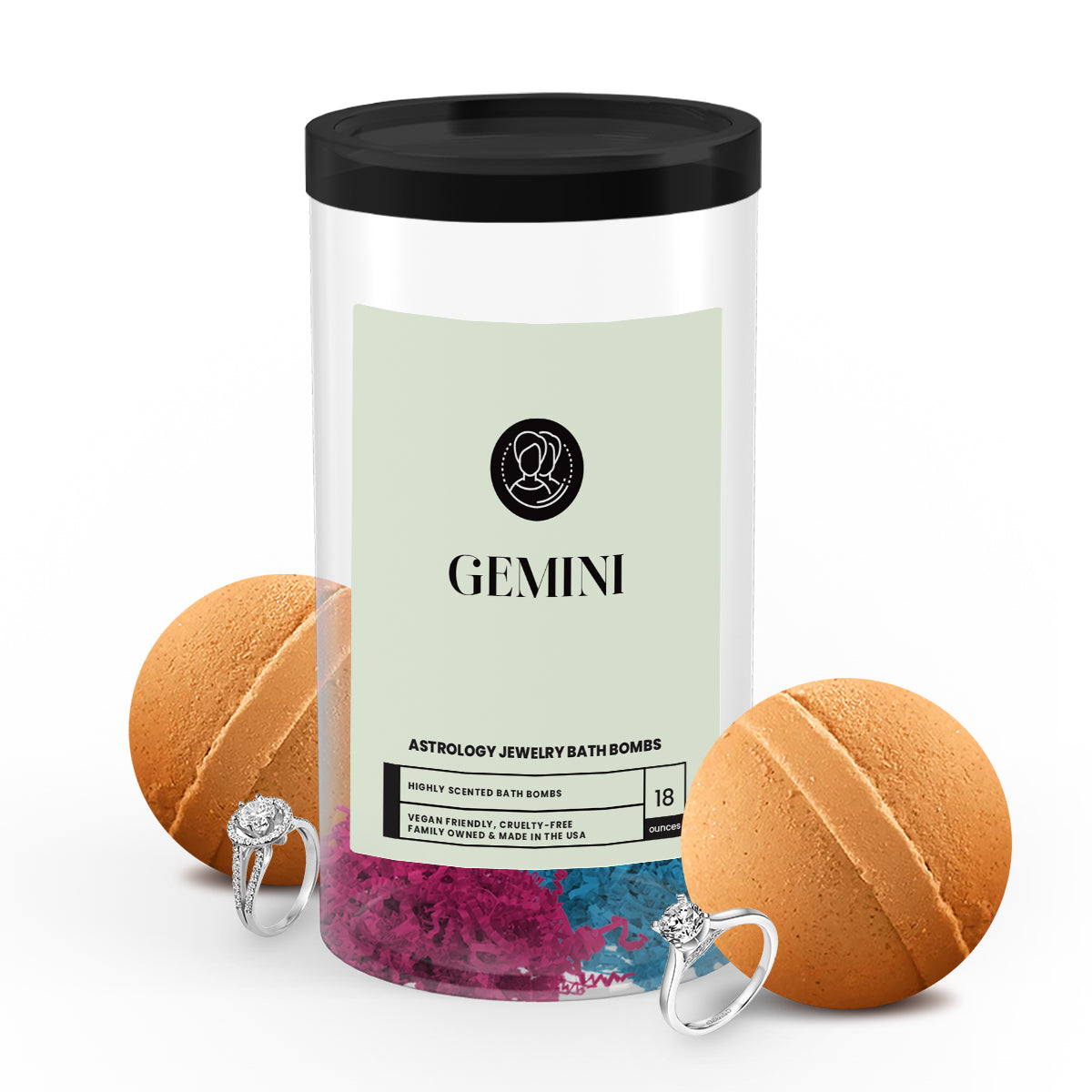 Gemini Astrology Jewelry Bath Bombs