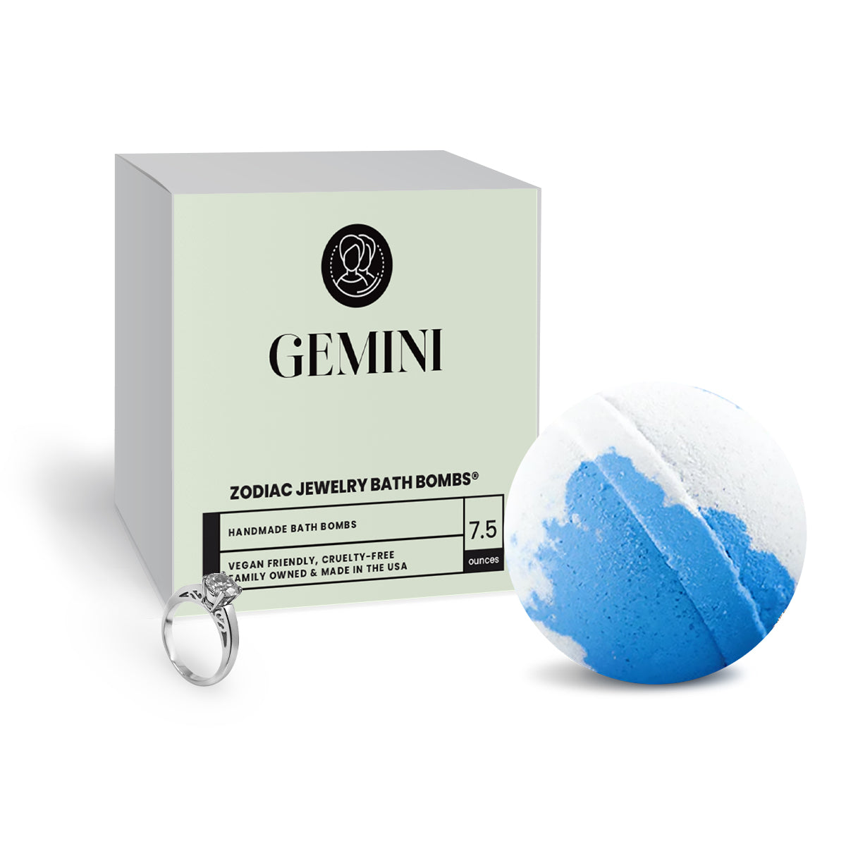 Gemini Zodiac Jewelry Bath Bomb