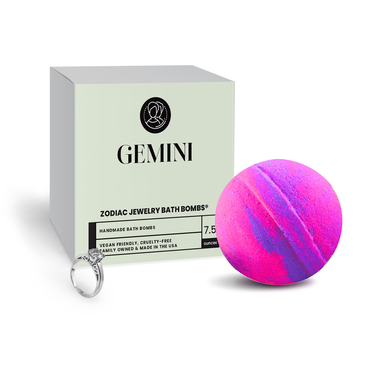 Gemini Zodiac Jewelry Bath Bomb