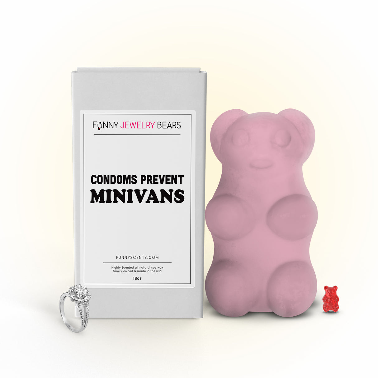 Condom Prevents Minivans Funny Jewelry Bear Wax Melts