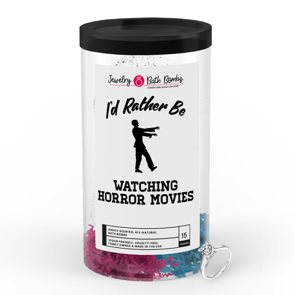 I'd rather be Watching Horror Movies Jewelry Bath Bombs