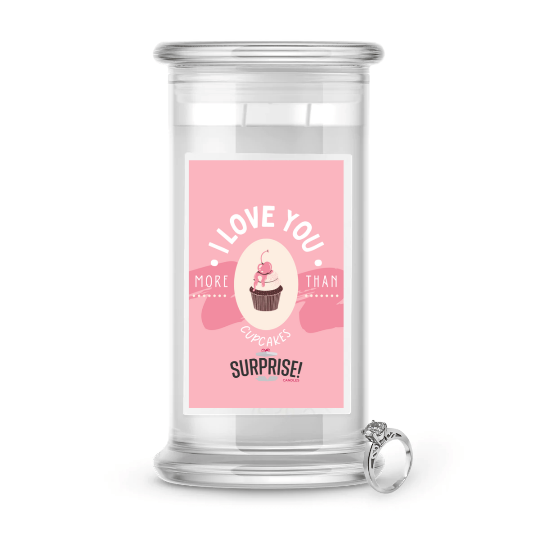 I Love You More Than Cupcakes | Valentine's Day Surprise Jewelry Candles