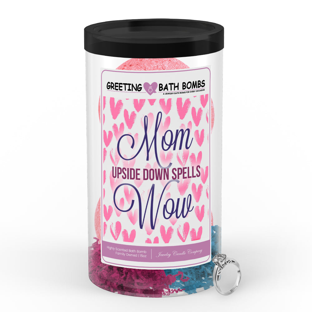 Mom upside down spells wow Greetings Bath Bombs