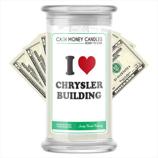 I Love CHRYSLER BUILDING Landmark Cash Candles