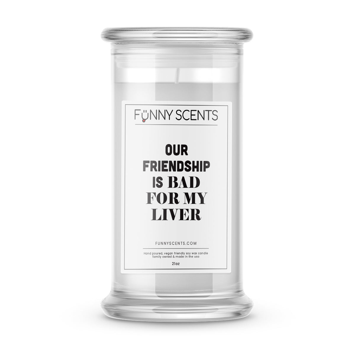 Our Friendship is bad for Liver Funny Candles