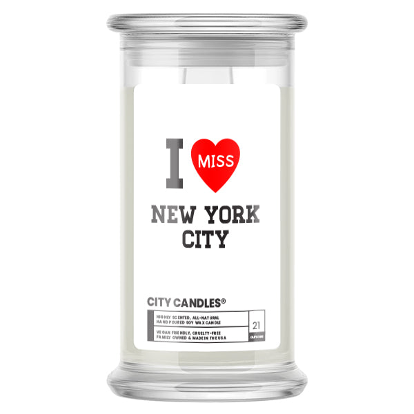 I miss New York City Candles