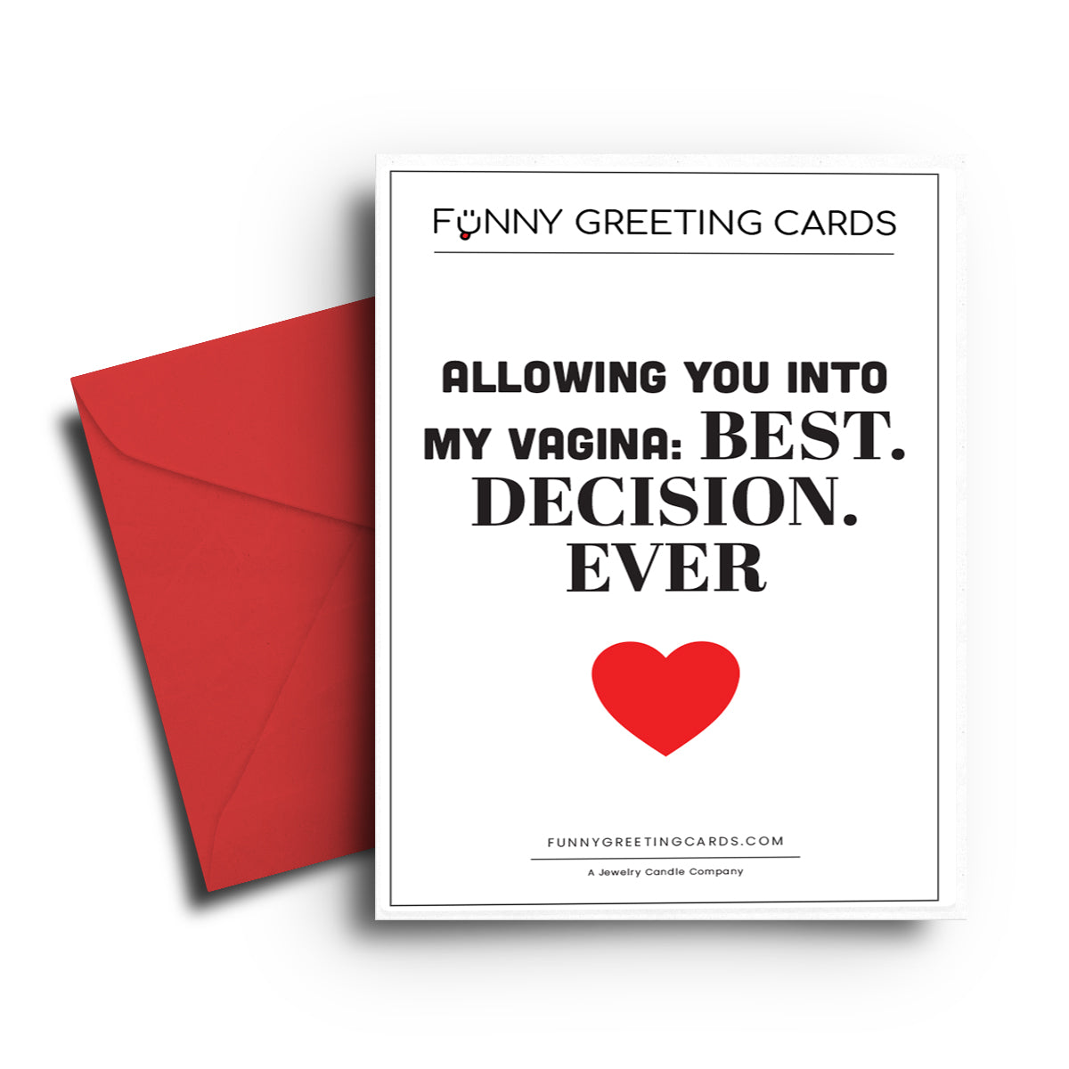 Allowing You Into My Vagina: Best Decision Ever Funny Greeting Cards