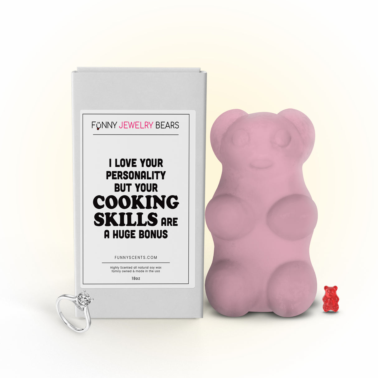 I Love Your Personality But Those Cooking Skills are A huge Bonus Funny Jewelry Bear Wax Melts