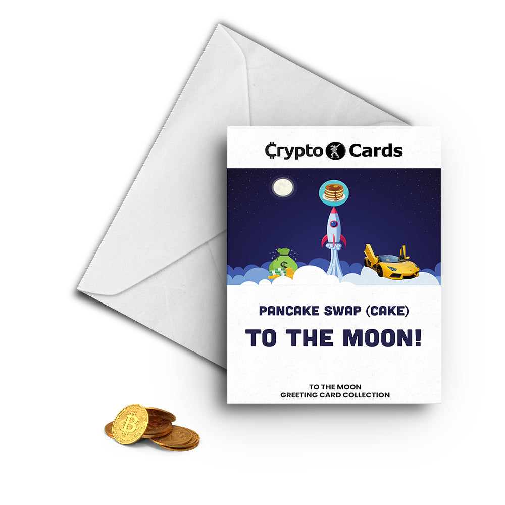 Pancake Swap (CAKE) To The Moon! Crypto Cards