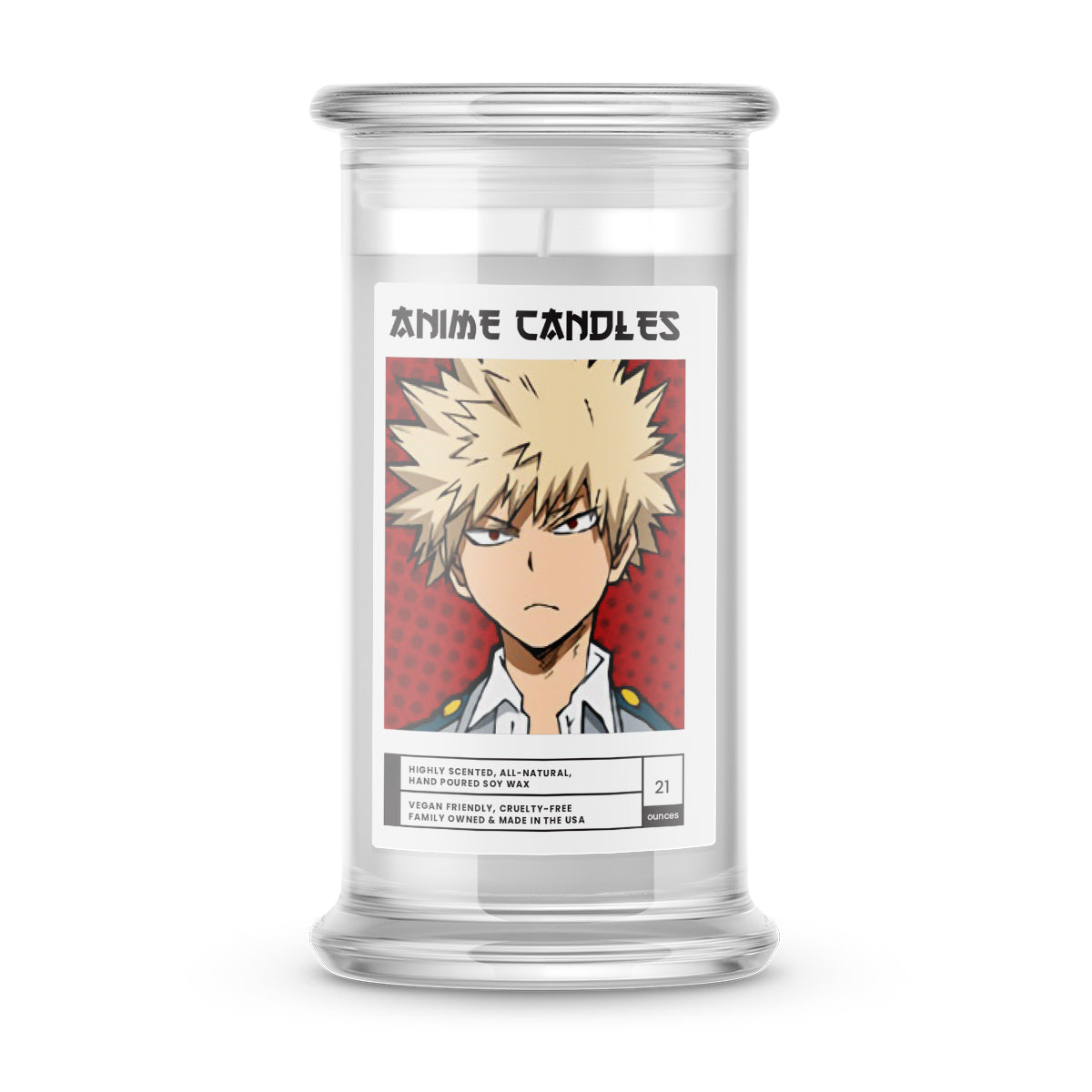 bakugou, katsuki anime candles