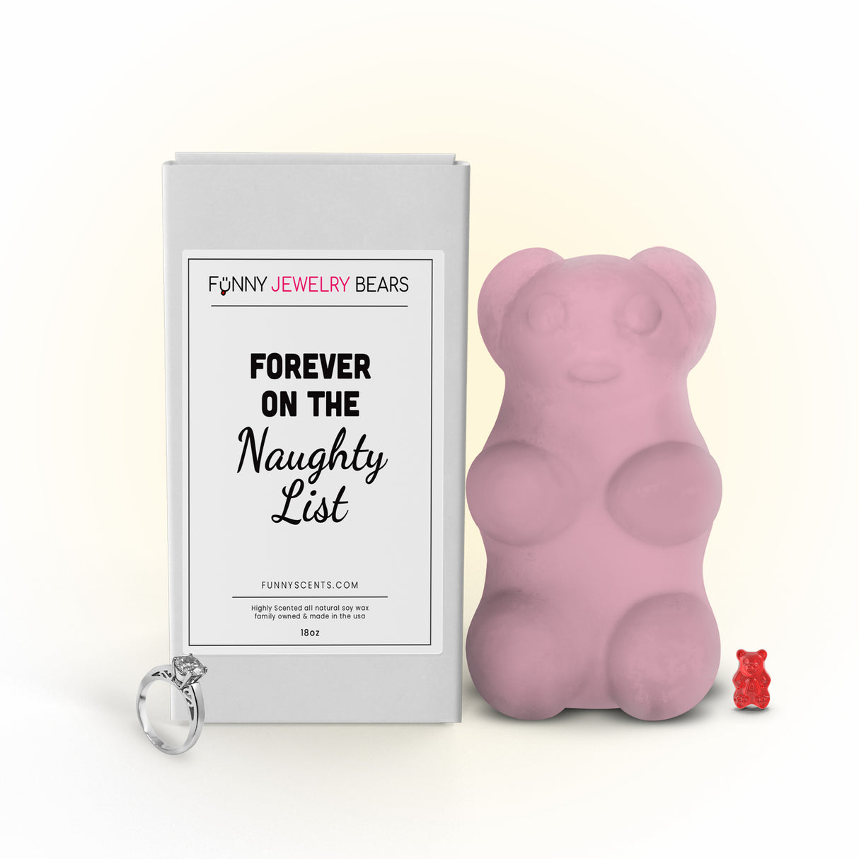 Forever On The Naughty List Funny Jewelry Bear Wax Melts