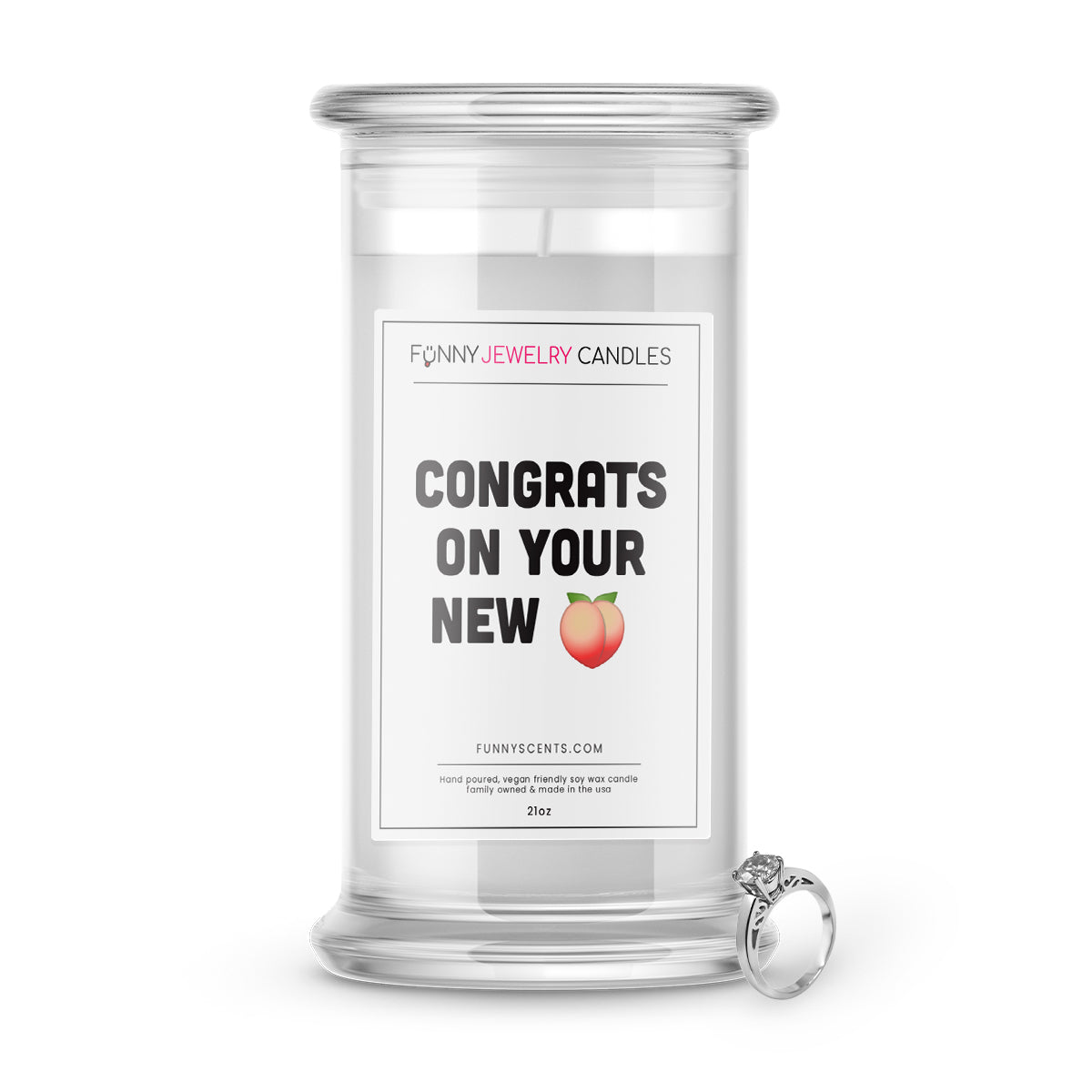 Congrats On Your New Butt Jewelry Funny Candles