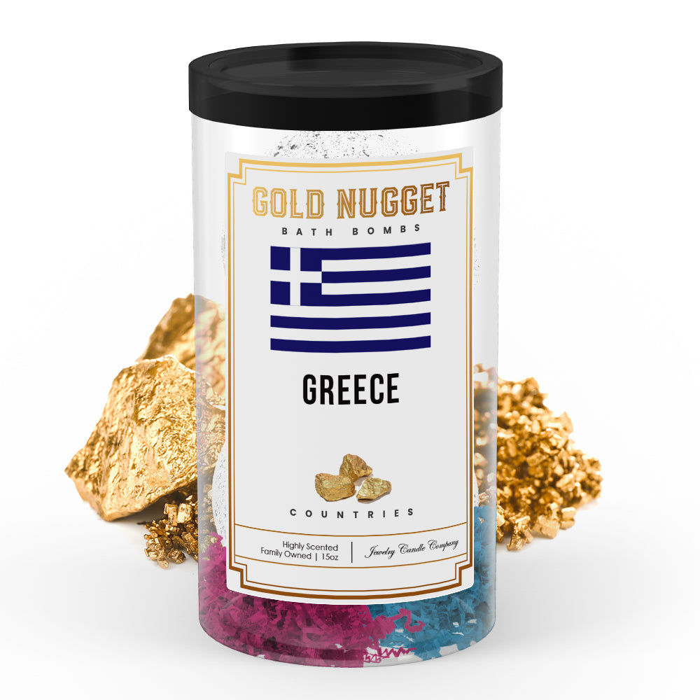 Greece Countries Gold Nugget Bath Bombs