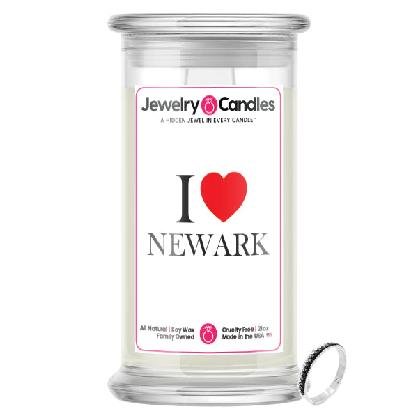 I Love NEWARK Jewelry City Love Candles
