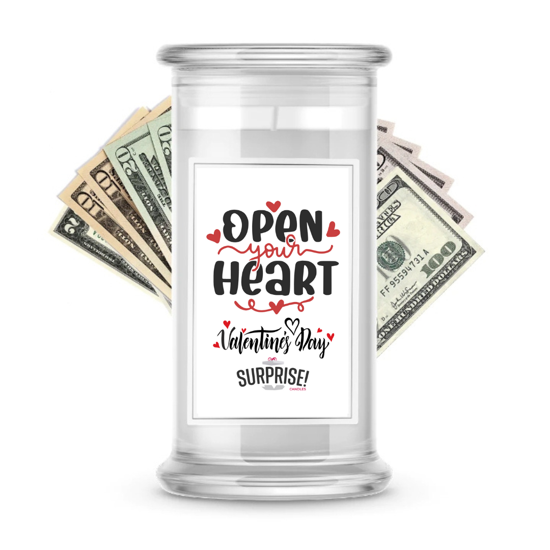Open Your Heart Valentine's Day | Valentine's Day Surprise Cash Candles