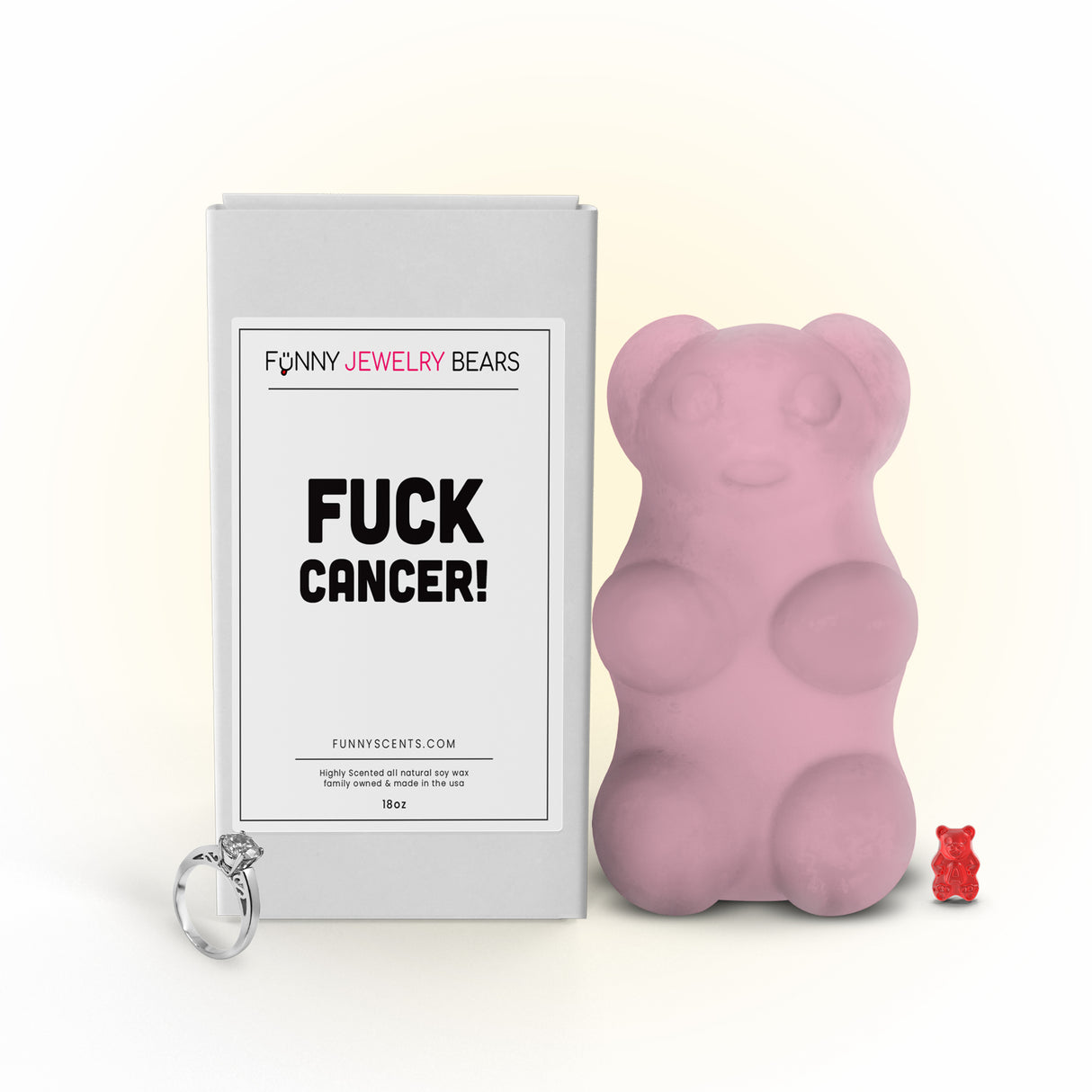 Fuck Cancer! Funny Jewelry Bear Wax Melts