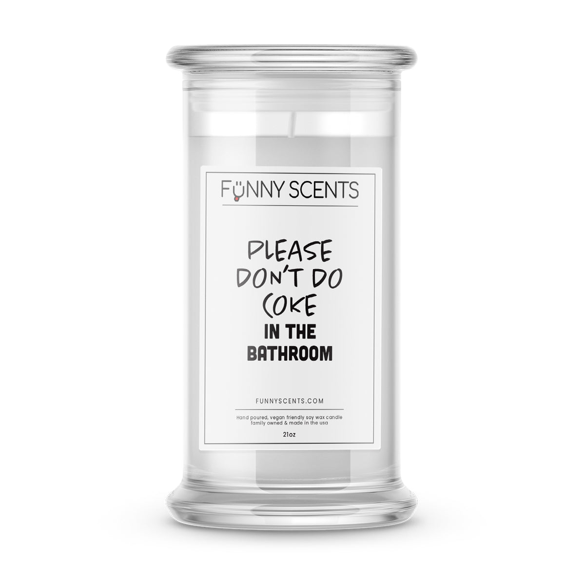 Please Don't Do Coke in the Bathroom Funny Candles