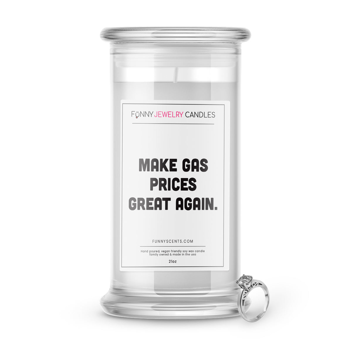 Make Gas Prices Great Again. Jewelry Funny Candles