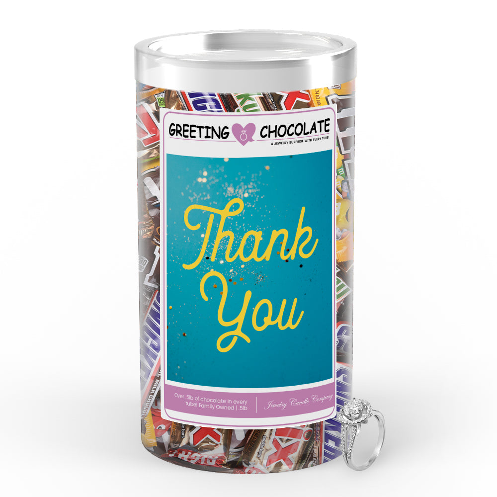 Thank you Greetings Chocolate