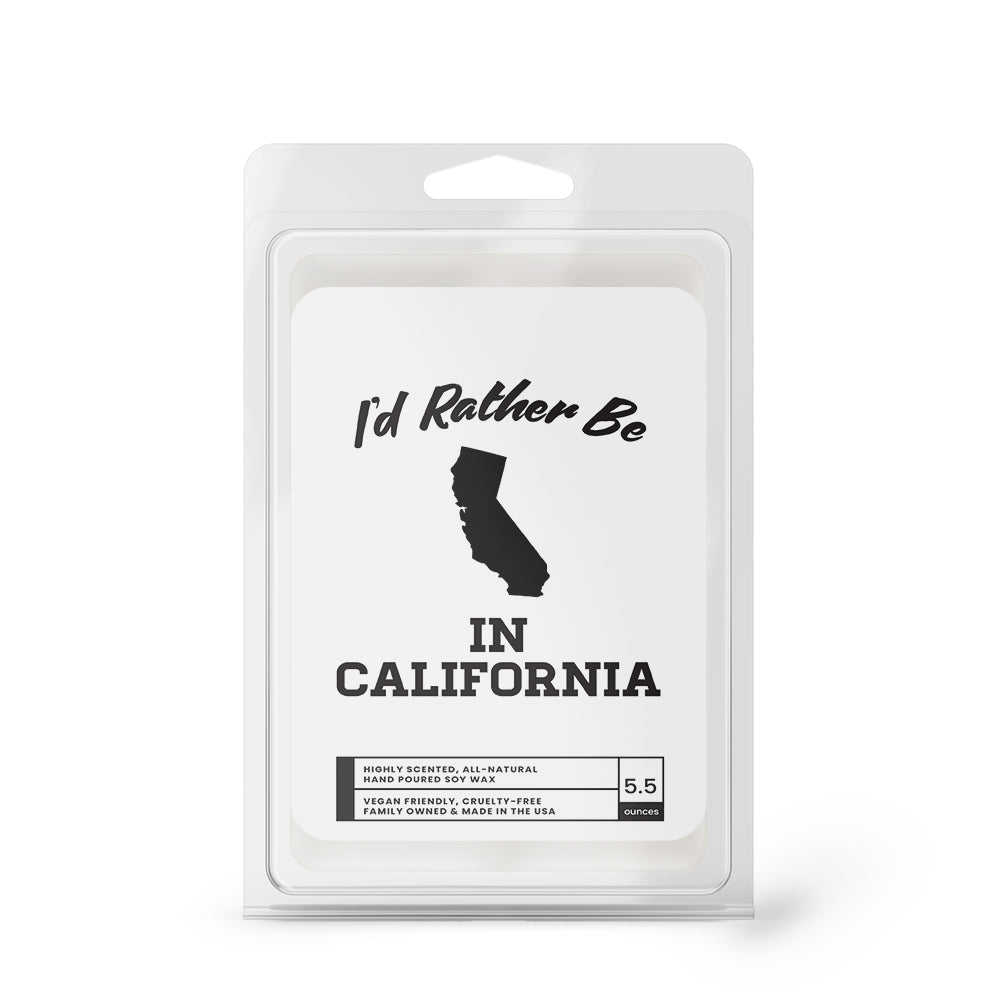 I'd rather be In California Wax Melts