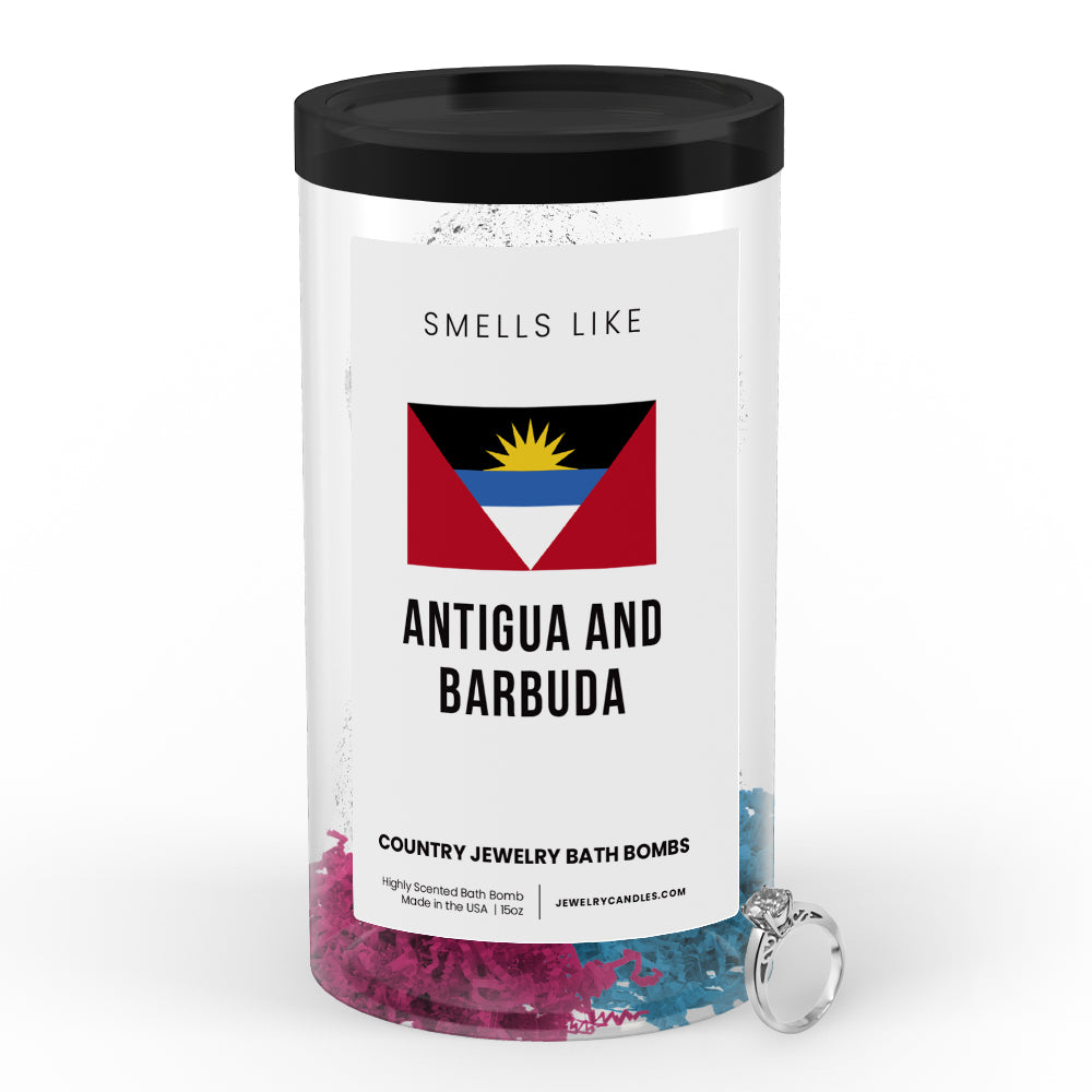 Smells Like Antigua and Barbuda Country Jewelry Bath Bombs