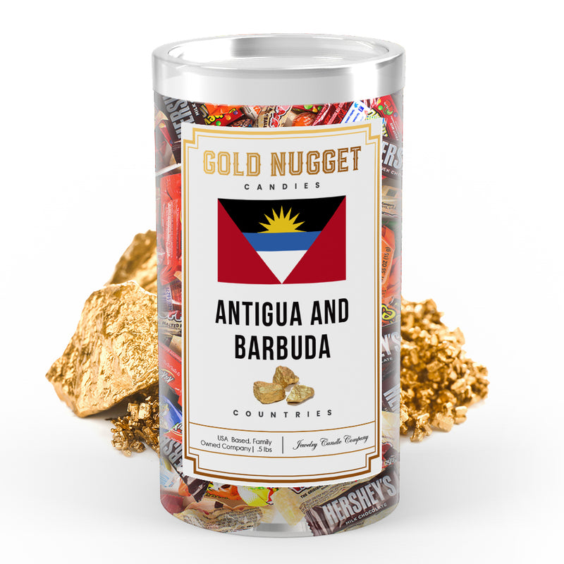 Antigua and Barbuda Countries Gold Nugget Candy