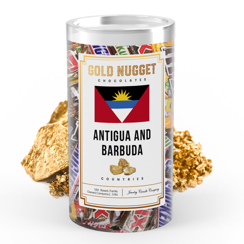 Antigua and Barbuda Countries Gold Nugget Chocolates