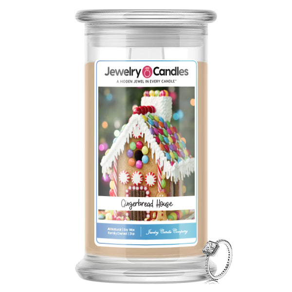Gingerbread House Jewelry Candle