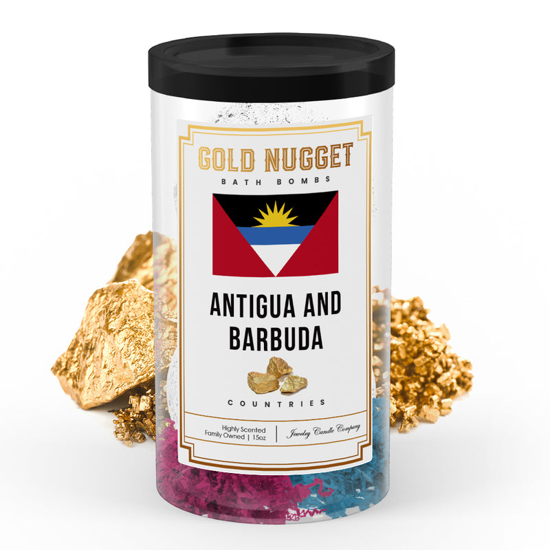 Antigua and Barbuda Countries Gold Nugget Bath Bombs