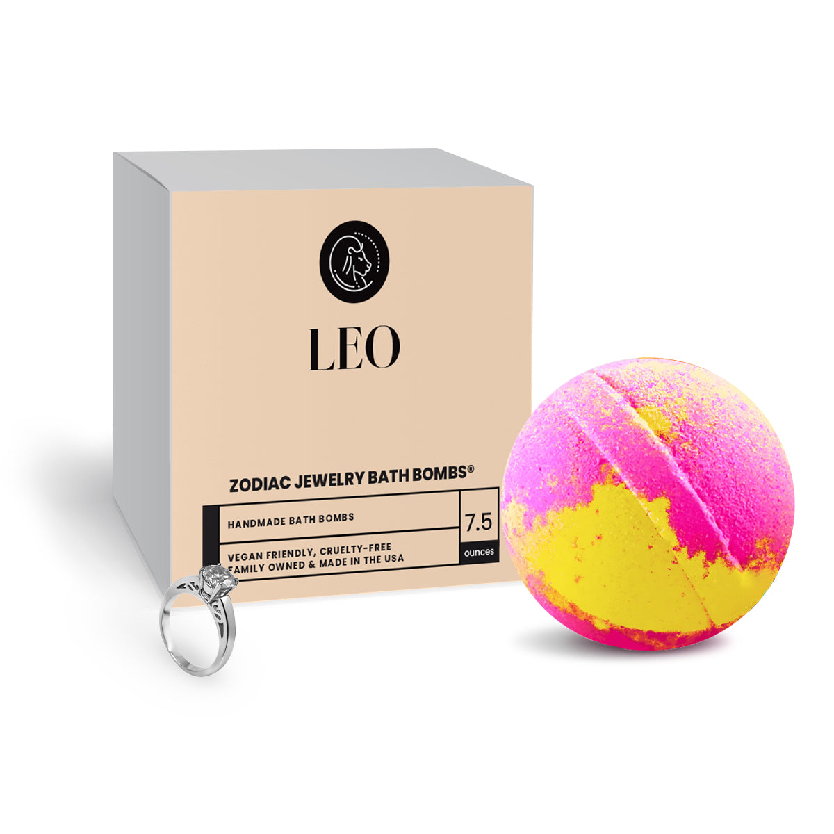 Leo Zodiac Jewelry Bath Bomb
