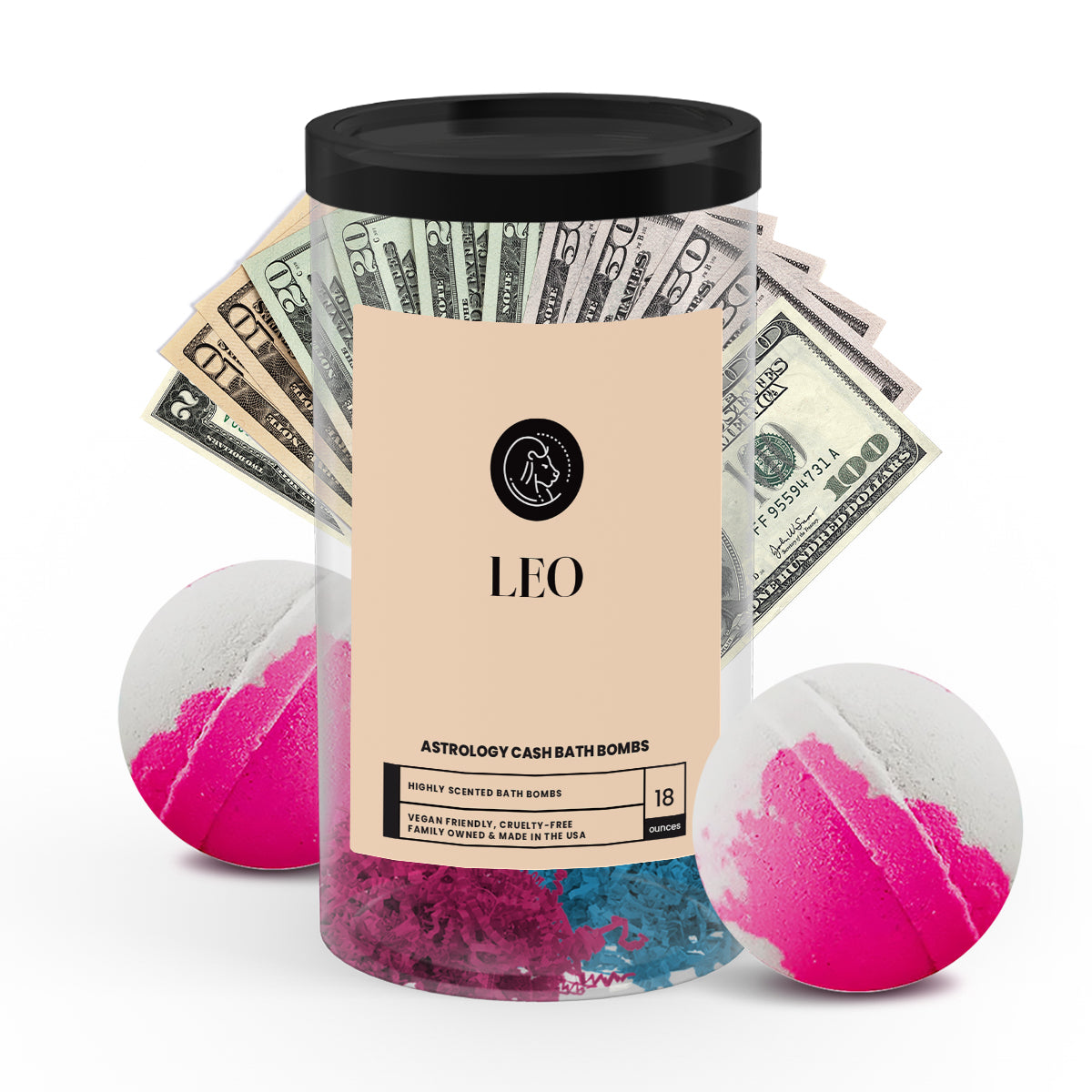 Leo Astrology Cash Bath Bombs
