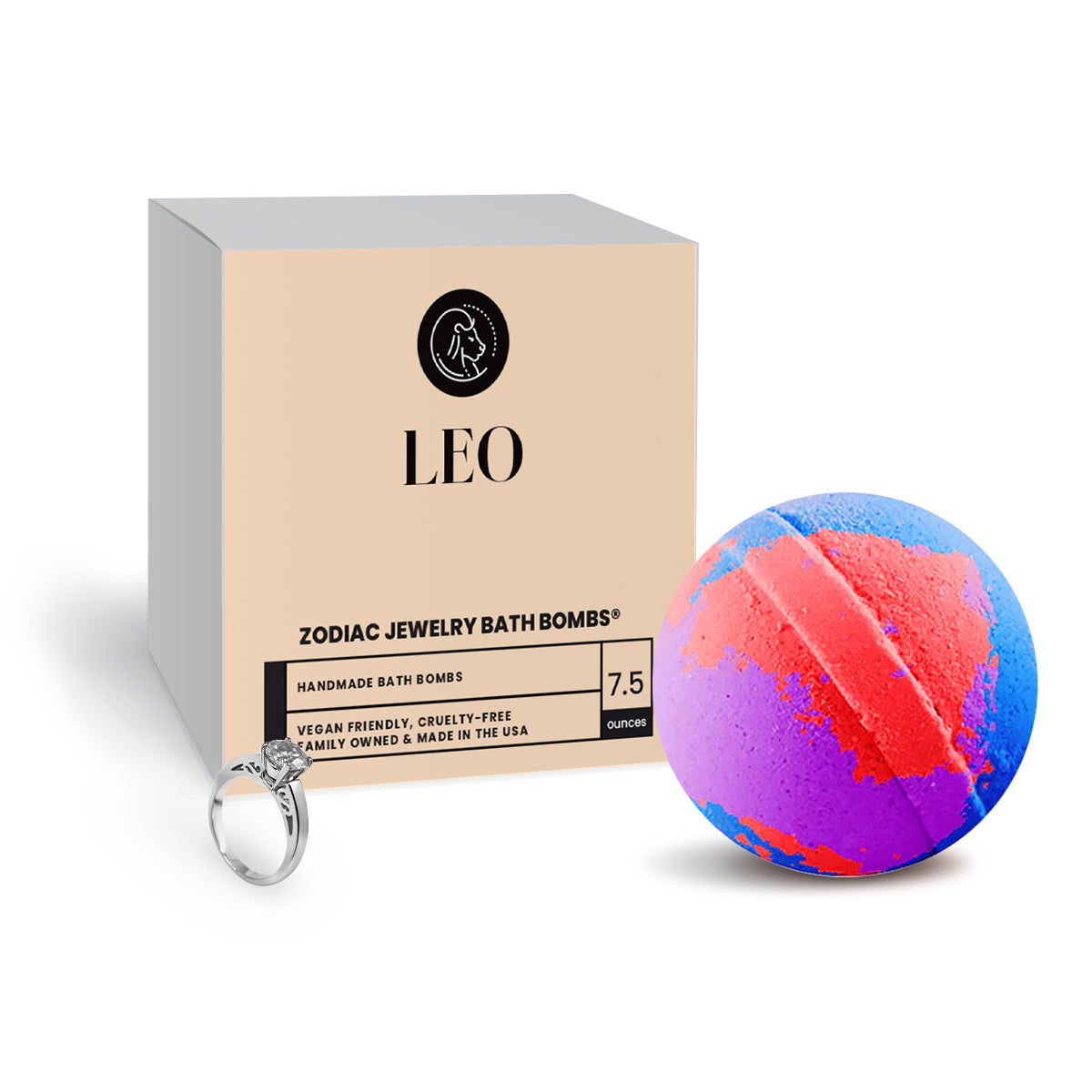 Leo Zodiac Jewelry Bath Bomb