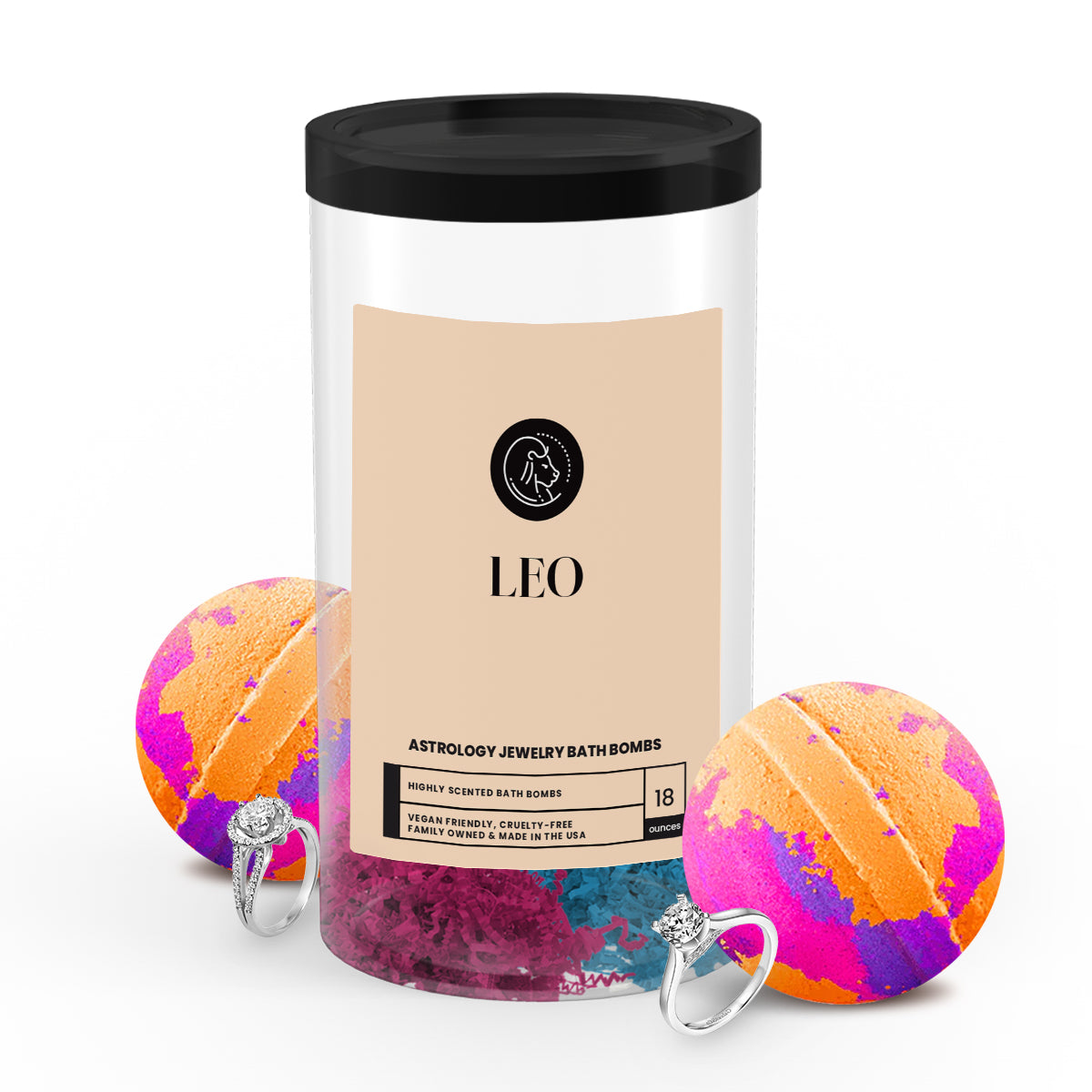 Leo Astrology Jewelry Bath Bombs