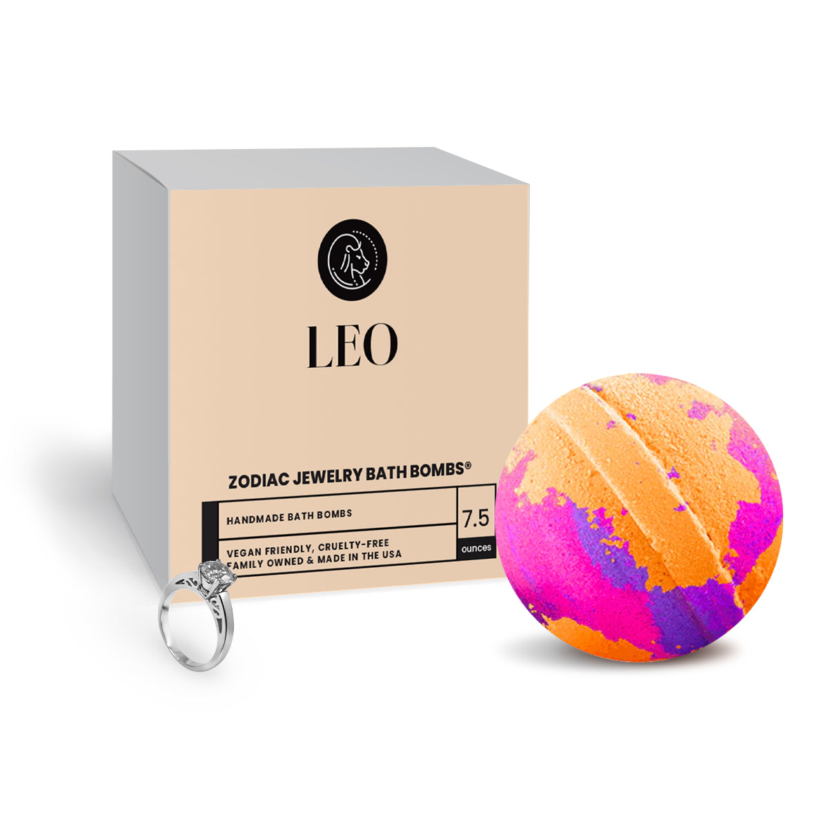 Leo Zodiac Jewelry Bath Bomb