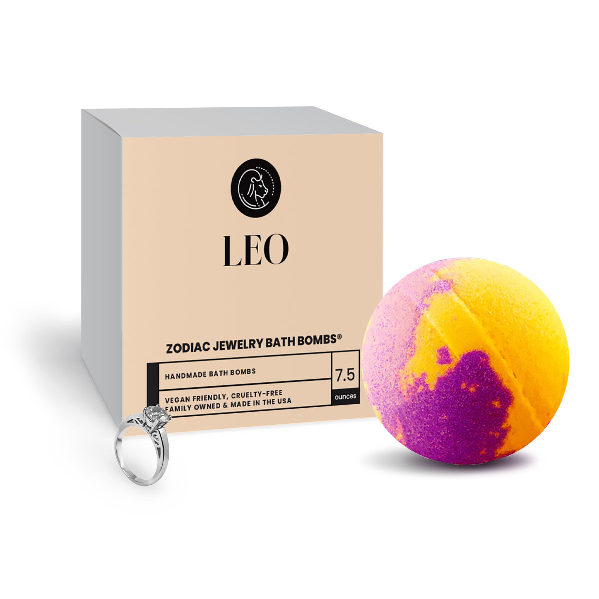 Leo Zodiac Jewelry Bath Bomb