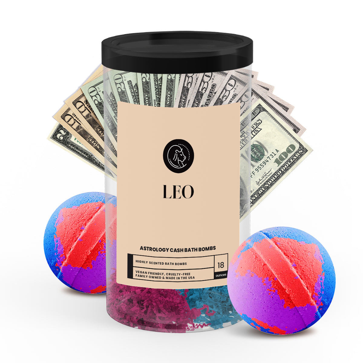 Leo Astrology Cash Bath Bombs