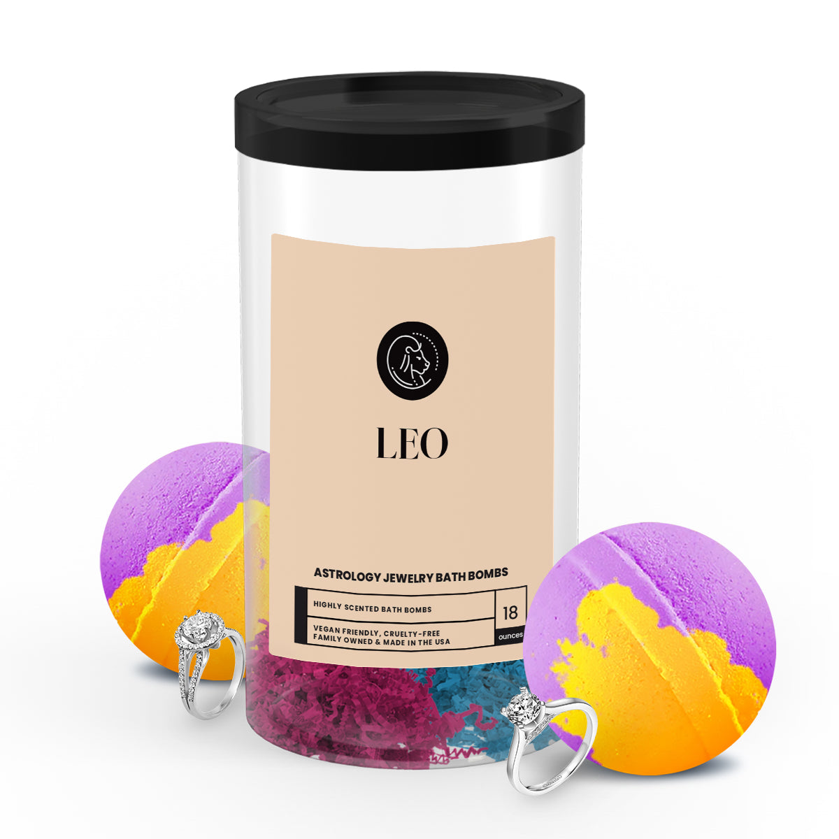 Leo Astrology Jewelry Bath Bombs