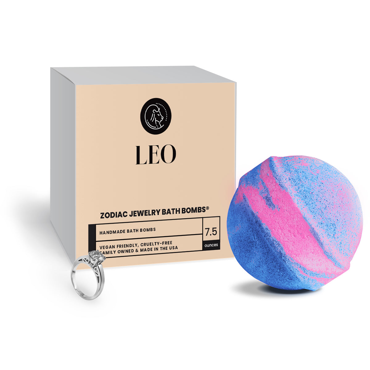 Leo Zodiac Jewelry Bath Bomb