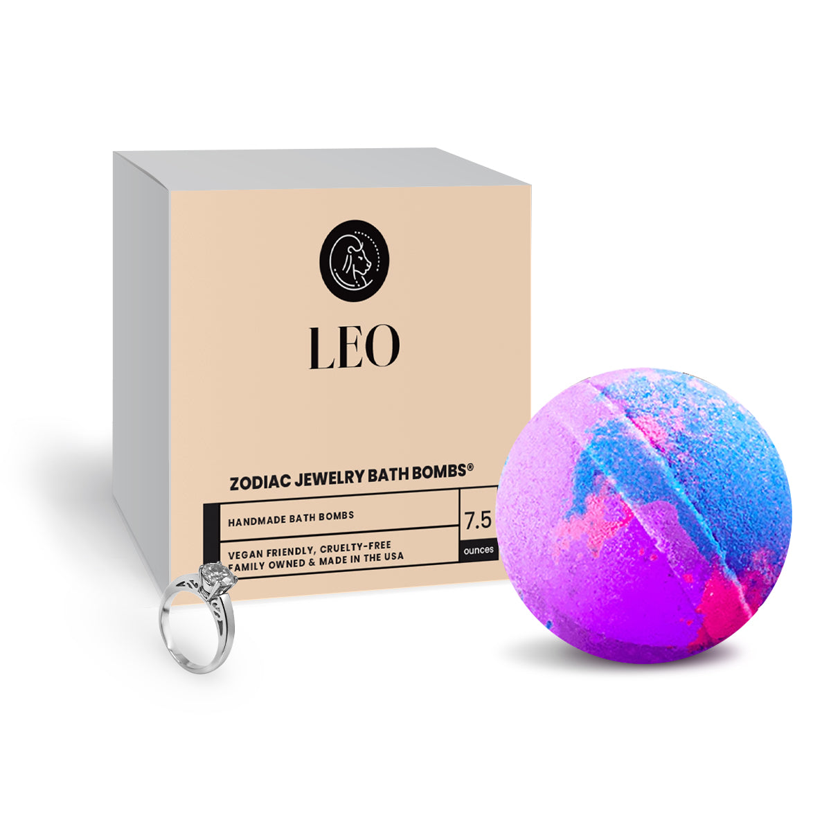 Leo Zodiac Jewelry Bath Bomb