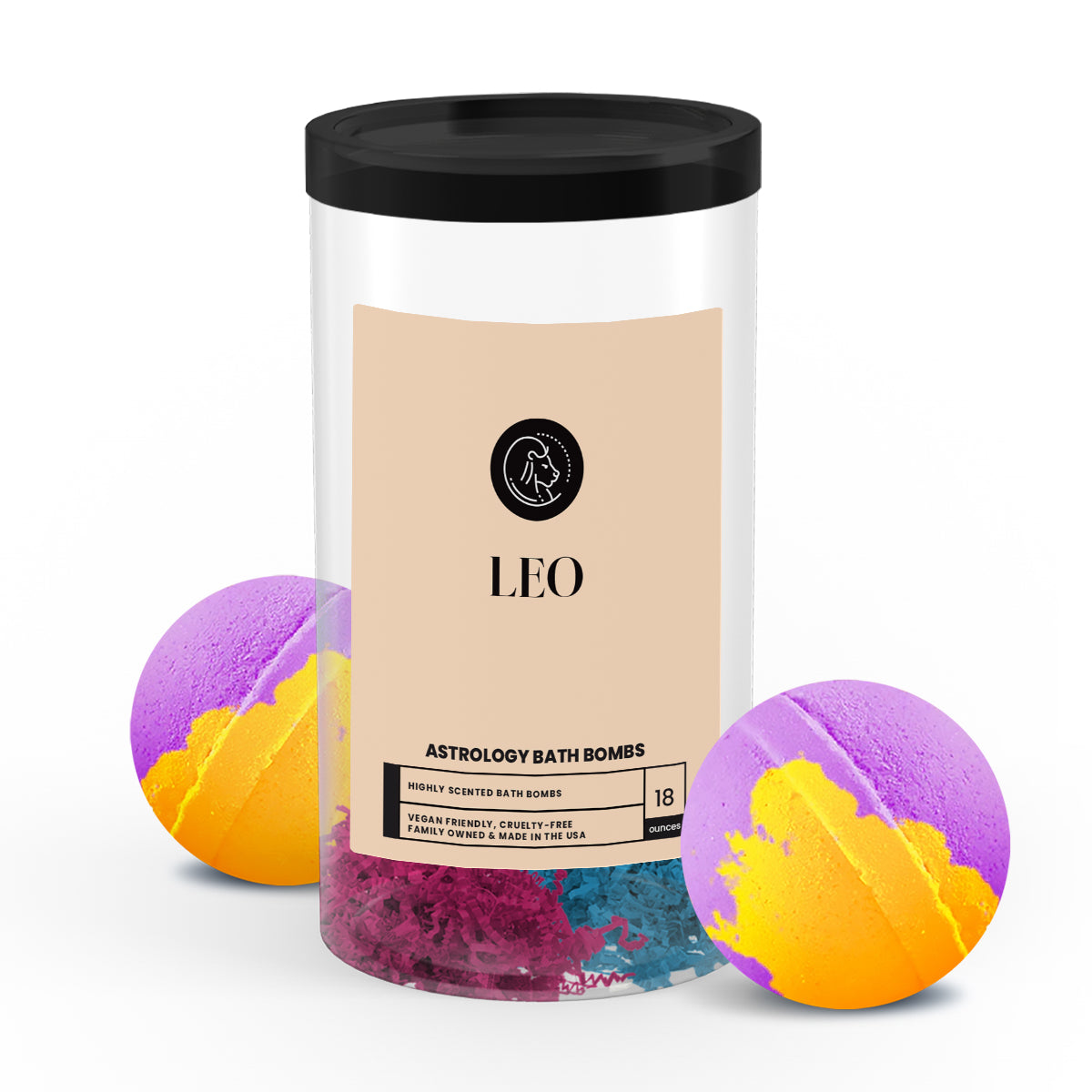 Leo Astrology Bath Bombs
