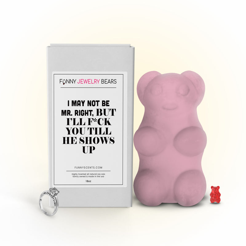I May Not Be Mr. Right, But I'll F*ck You Till He Shows up Funny Jewelry Bear Wax Melts