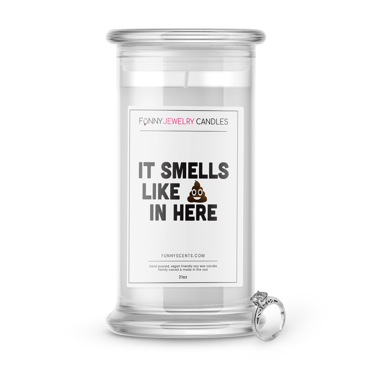 It smells like shit in here Jewelry Funny Candles