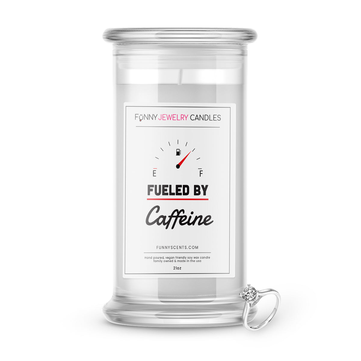 Fueled By Caffeine Jewelry Funny Candles