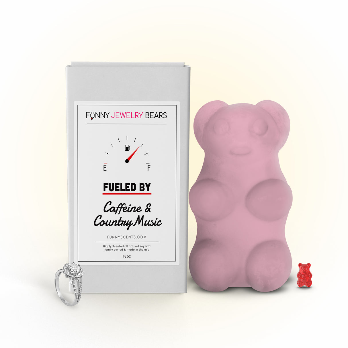 Fueled By Caffeine and Country Music Funny Jewelry Bear Wax Melts