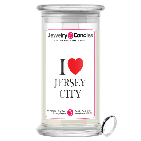I Love JERSEY CITY Jewelry City Love Candles