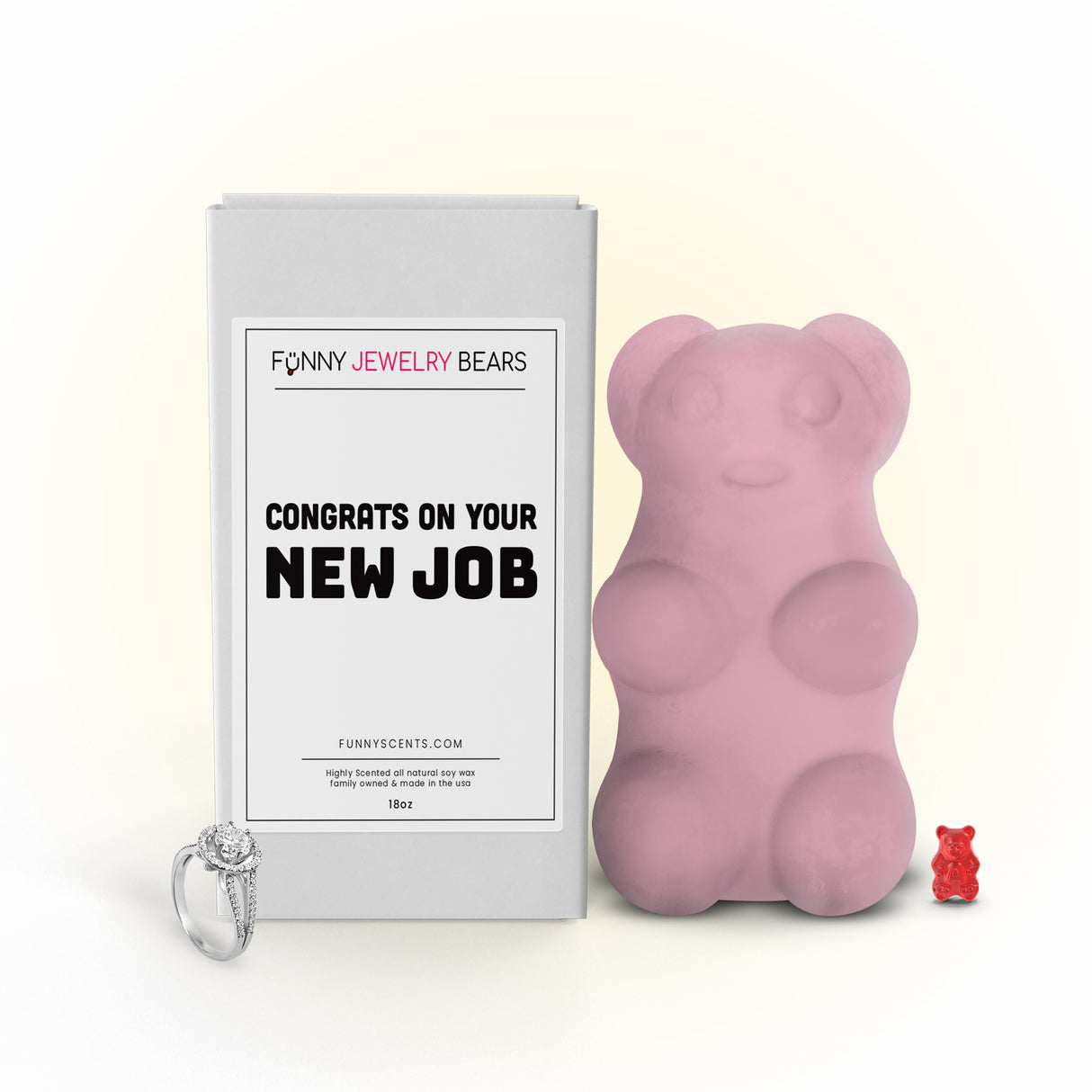 Congrats On Your New Job Funny Jewelry Bear Wax Melts