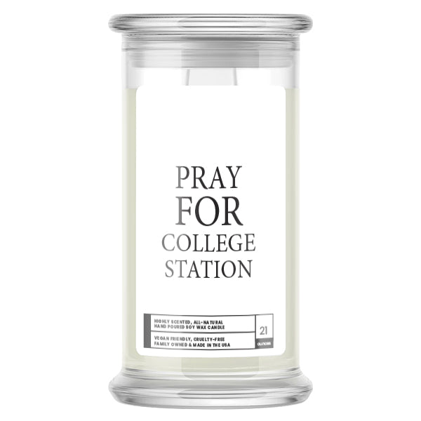 Pray For College Station Candle